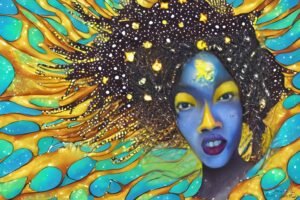 Stars in Her Hair - Inspired by Goddess Mother of Orisha of Water Witch Creations - Ancestor Bottled and More