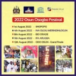 Save the Date! Osun Osogbo Festival 2022