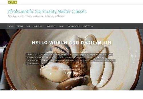 AfroScientific Spirituality Master Class